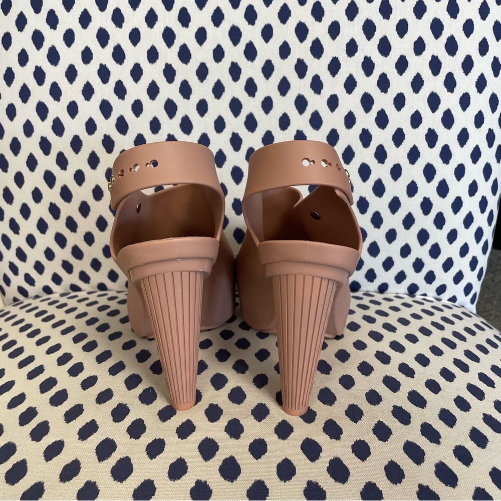 Melissa Women's Pink Heeled Sandals - Picture 4 of 7